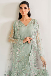 Farasha Luxury Formal Embroidered Net Unstitched 3Pc Suit - Florenca