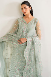 Farasha Luxury Formal Embroidered Net Unstitched 3Pc Suit - Florenca