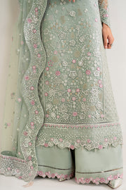 Farasha Luxury Formal Embroidered Net Unstitched 3Pc Suit - Florenca