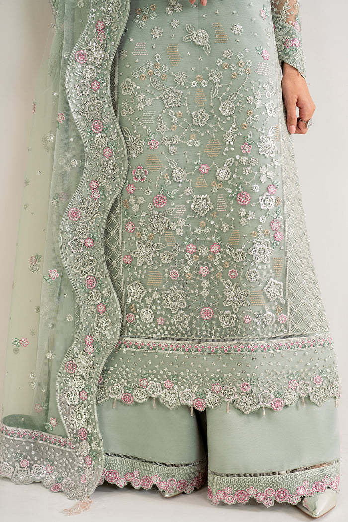 Farasha Luxury Formal Embroidered Net Unstitched 3Pc Suit - Florenca