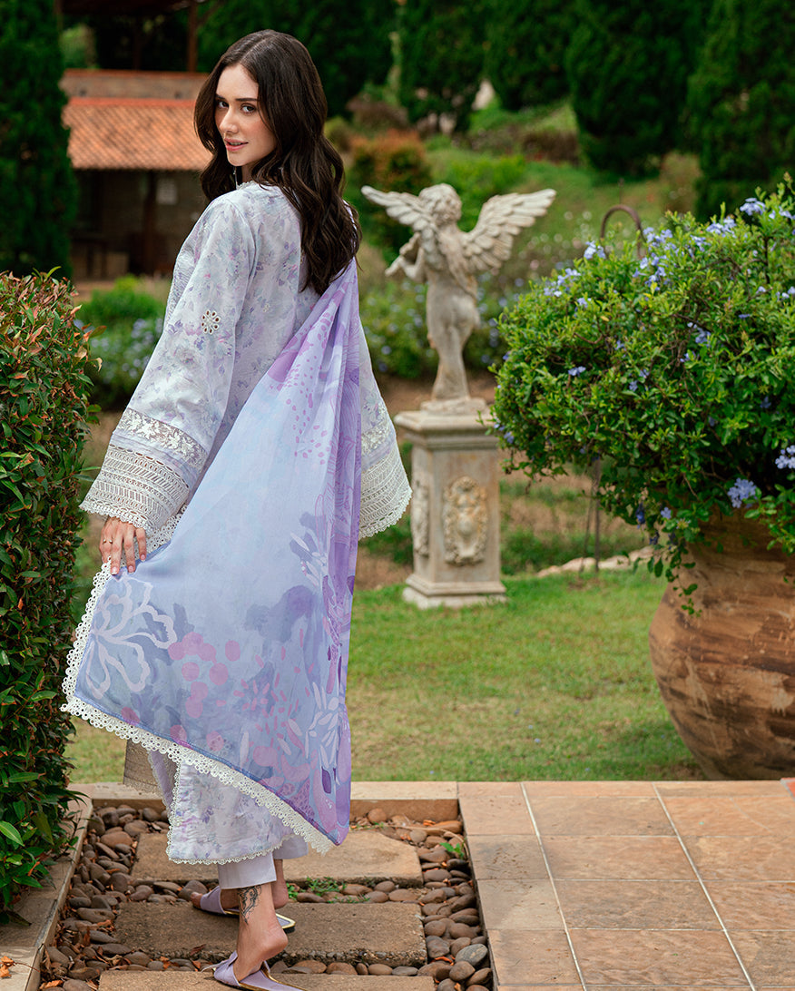 Roheenaz Reverie Embroidered Lawn Unstitched 3Pc Suit RNZ2508B Florin