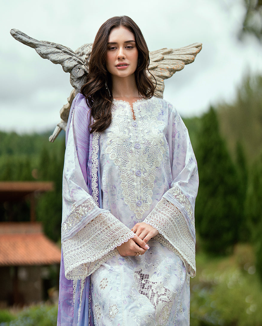 Roheenaz Reverie Embroidered Lawn Unstitched 3Pc Suit RNZ2508B Florin