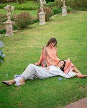 Roheenaz Reverie Embroidered Lawn Unstitched 3Pc Suit RNZ2508B Florin