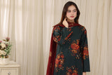 Feathers Threads of Poetry Unstitched Lawn 3Pc Suit Foliage Franchise-FT769