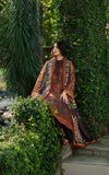 Asifa & Nabeel Meraki Embroidered Viscose Unstitched 3Pc Suit - Forest Calm