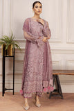 Farasha Luxury Formal Embroidered Net Unstitched 3Pc Suit - Freesia