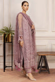 Farasha Luxury Formal Embroidered Net Unstitched 3Pc Suit - Freesia