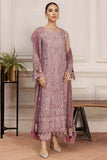 Farasha Luxury Formal Embroidered Net Unstitched 3Pc Suit - Freesia
