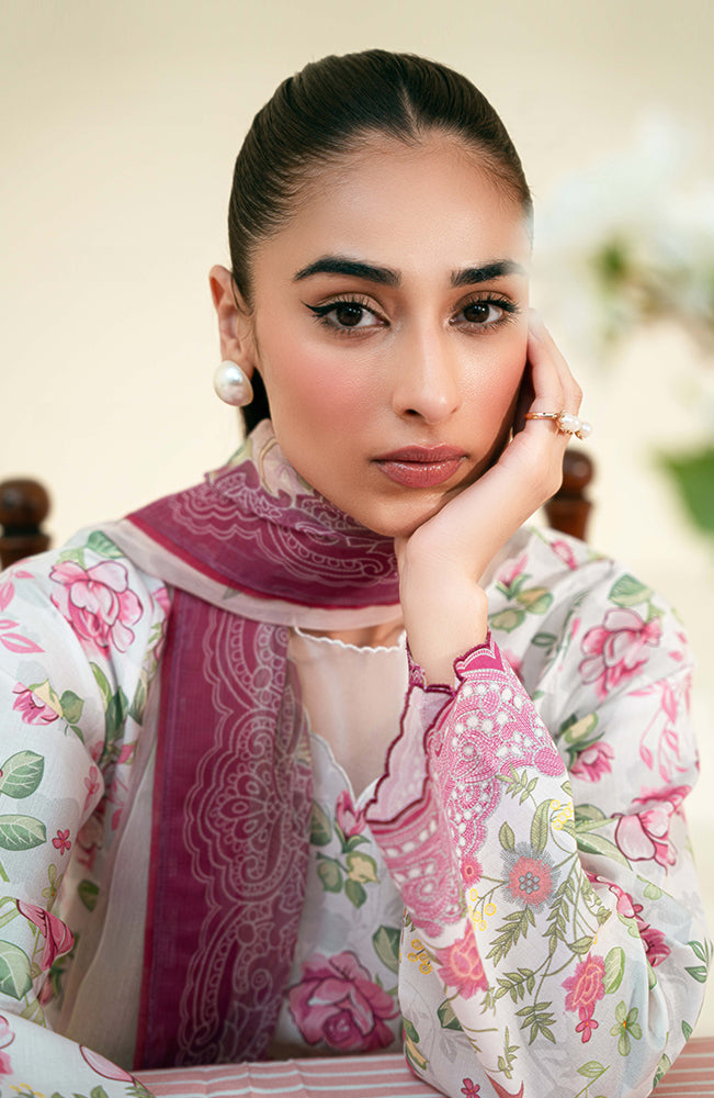 Daffodils by Seran Printed Lawn Unstitched 2Pc Suit D-08 Freya