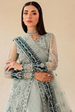 Farasha Luxury Formal Embroidered Net Unstitched 3Pc Suit - Freya