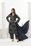 Feathers Digital Printed Dhanak Unstitched 3Pc Suit Frigate Ferry-FT801