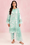Farasha Summer Essentials Embroidered Lawn Unstitched 3Pc Suit - Frost Petal