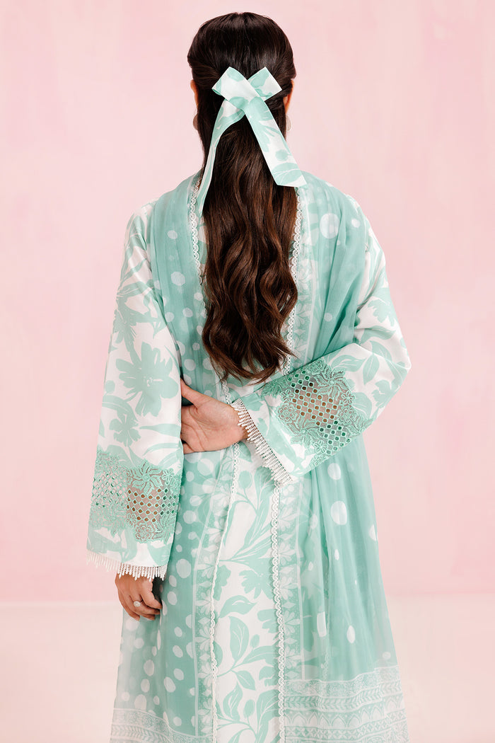 Farasha Summer Essentials Embroidered Lawn Unstitched 3Pc Suit - Frost Petal