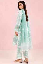 Farasha Summer Essentials Embroidered Lawn Unstitched 3Pc Suit - Frost Petal
