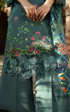 Asifa & Nabeel Meraki Embroidered Viscose Unstitched 3Pc Suit - Frosted Petals