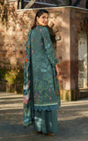 Asifa & Nabeel Meraki Embroidered Viscose Unstitched 3Pc Suit - Frosted Petals