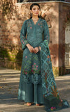 Asifa & Nabeel Meraki Embroidered Viscose Unstitched 3Pc Suit - Frosted Petals