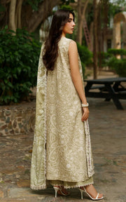 Asifa & Nabeel Meraki Embroidered Viscose Unstitched 3Pc Suit - Frozen Dew