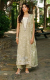 Asifa & Nabeel Meraki Embroidered Viscose Unstitched 3Pc Suit - Frozen Dew
