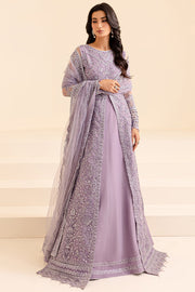 Farasha Luxury Formal Embroidered Net Unstitched 3Pc Suit - Fuchsia Fantasy