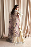 Zarif Siraya Printed Formal Unstitched 3Pc Organza Suit - GAJRA