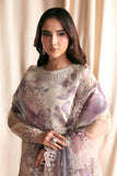 Zarif Siraya Printed Formal Unstitched 3Pc Organza Suit - GAJRA