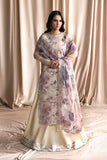 Zarif Siraya Printed Formal Unstitched 3Pc Organza Suit - GAJRA
