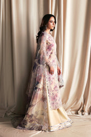 Zarif Siraya Printed Formal Unstitched 3Pc Organza Suit - GAJRA