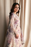 Zarif Siraya Printed Formal Unstitched 3Pc Organza Suit - GAJRA