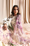 Zarif Siraya Printed Formal Unstitched 3Pc Organza Suit - GAJRA