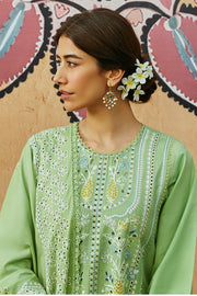 Cross Stitch Premium Embroidered Lawn Unstitched 3Pc Suit D-08 Garden Grace