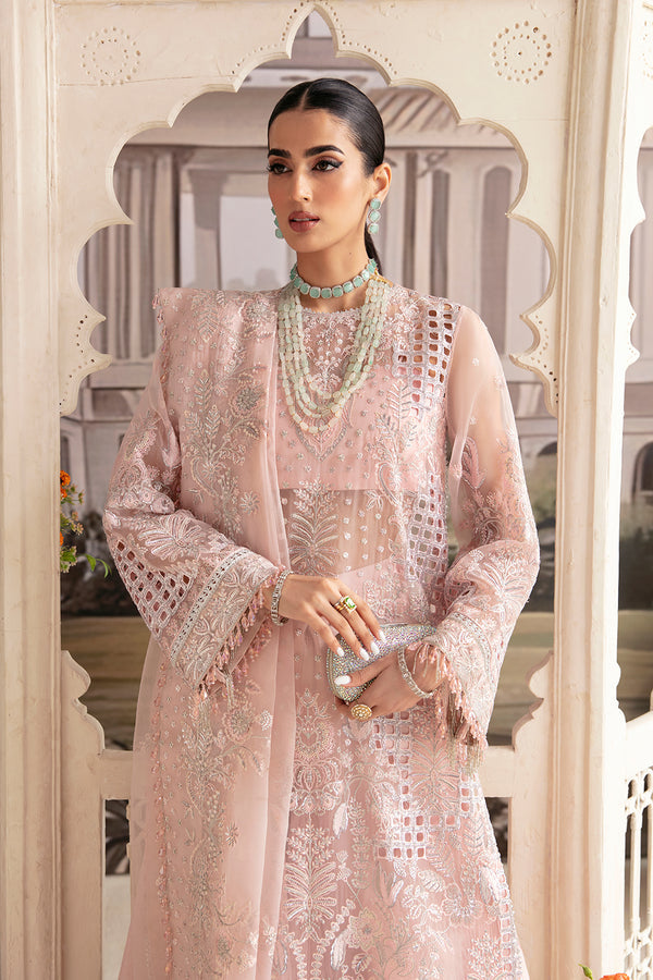 Ayzel Luminara Unstitched Luxury Wedding Formal 3Pc Suit - GAURA