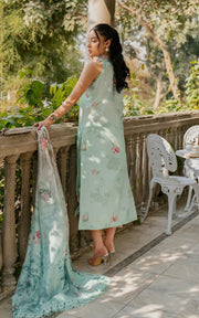 Asifa & Nabeel Gulkari Embroidered Lawn Unstitched 3Pc Suit GKL-07 Pastel Grove