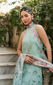 Asifa & Nabeel Gulkari Embroidered Lawn Unstitched 3Pc Suit GKL-07 Pastel Grove