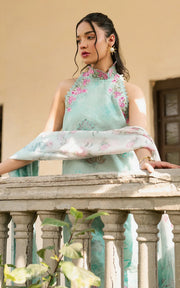 Asifa & Nabeel Gulkari Embroidered Lawn Unstitched 3Pc Suit GKL-07 Pastel Grove