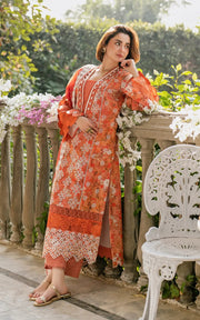 Asifa & Nabeel Gulkari Embroidered Lawn Unstitched 3Pc Suit GKL-08 Citrus Glow