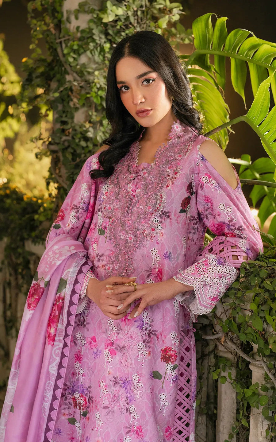 Asifa & Nabeel Gulkari Embroidered Lawn Unstitched 3Pc Suit GKL-10 Dawn Petals