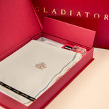 Gladiator by Dynasty Fabrics Men's Unstitched Cotton Suit - Off White