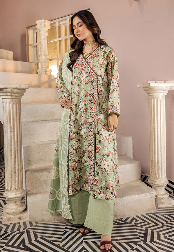 Goldie by Safwa Printed Khaddar Unstitched 3Pc Suit GLD-05