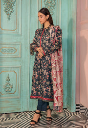 Goldie by Safwa Printed Khaddar Unstitched 3Pc Suit GLD-08