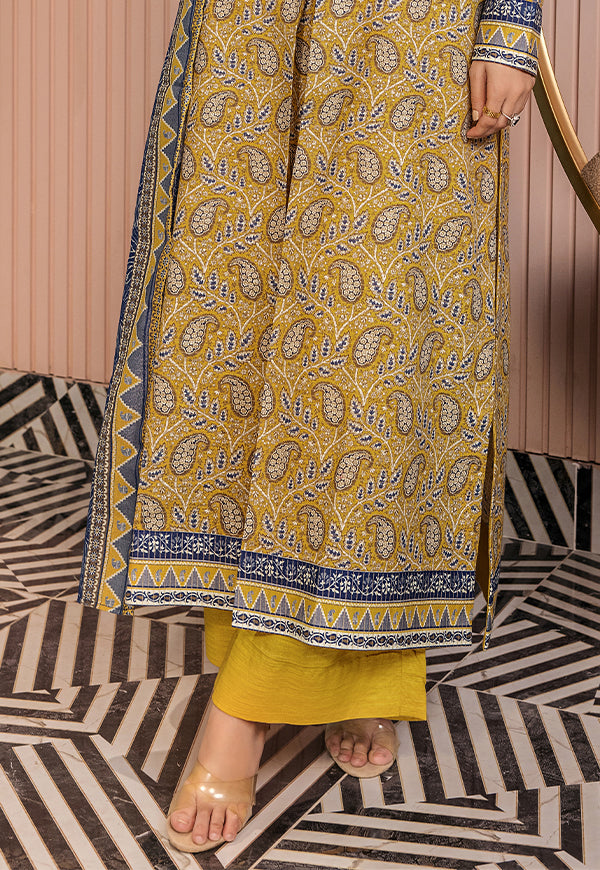 Goldie by Safwa Printed Khaddar Unstitched 3Pc Suit GLD-10
