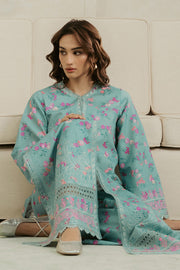 Ayzel Amore Embroidered Unstitched Lawn 3Pc Suit - GLEAM