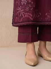 Viana by Sanam Saeed Embroidered Karandi Unstitched 3Pc Suit - GRACE