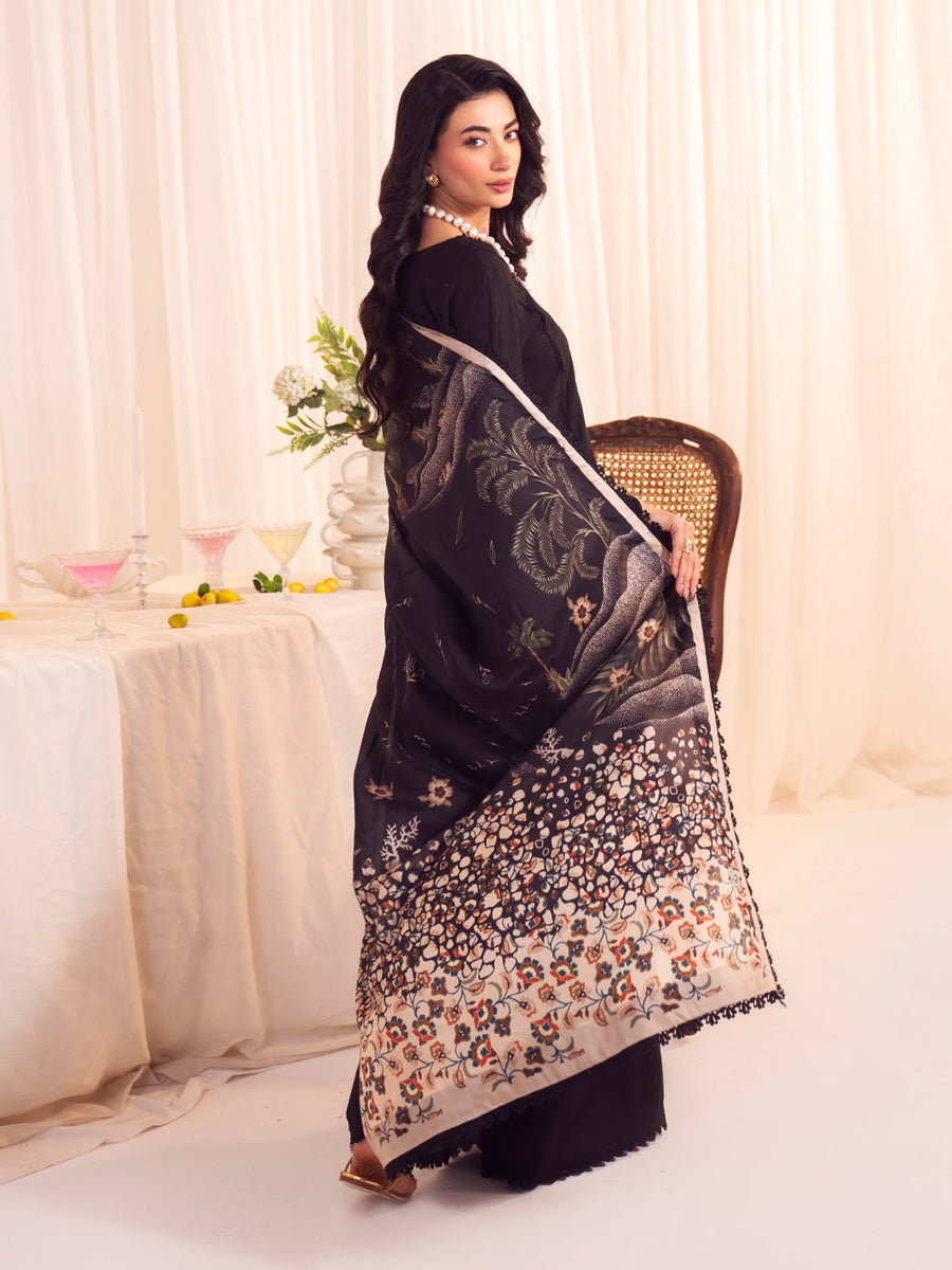 Faiza Faisal Celine Unstitched Lawn 3Pc Suit FNF-SS25-0410 GRETA