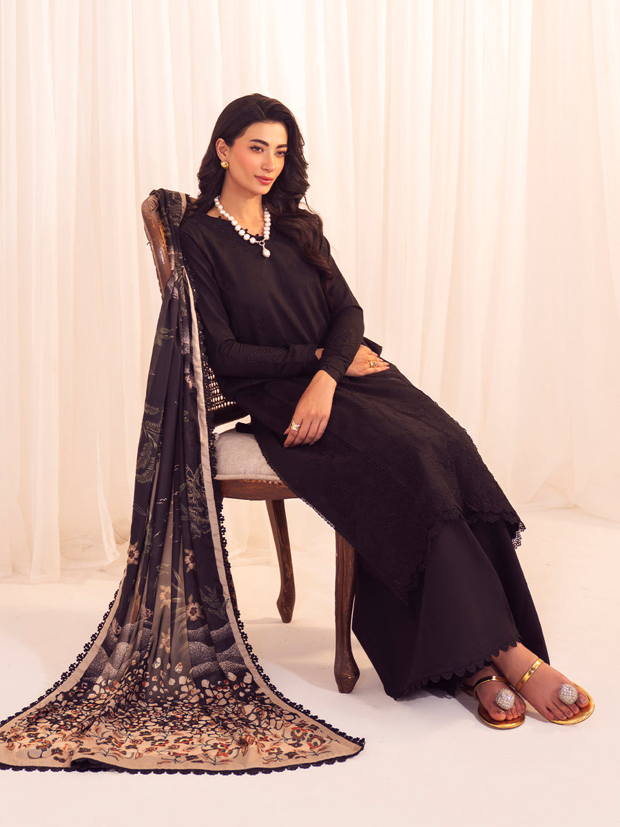 Faiza Faisal Celine Unstitched Lawn 3Pc Suit FNF-SS25-0410 GRETA