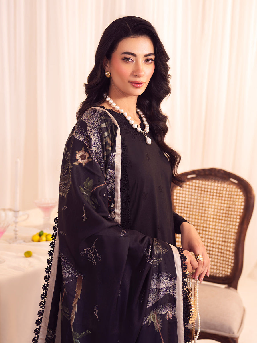 Faiza Faisal Celine Unstitched Lawn 3Pc Suit FNF-SS25-0410 GRETA
