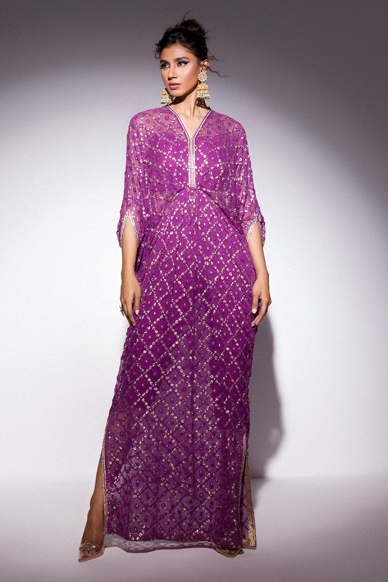 Best of Mushq Embroidered Chiffon Unstitched 3Pc Suit BOM-09 Gulaab