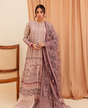 Xenia Formals Unstitched Luxury Embroidered Chiffon 3Pc Suit - GULFISHA