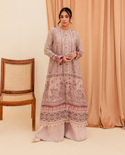 Xenia Formals Unstitched Luxury Embroidered Chiffon 3Pc Suit - GULFISHA