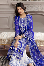 Alizeh Fashion Aqs-e-Dast Unstitched 3Pc Chiffon Suit D-09 Gulnaar